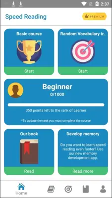 Speed Reading android App screenshot 0